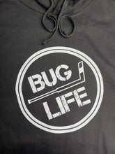 Load image into Gallery viewer, BUG Life Hoodie Black - White Logo
