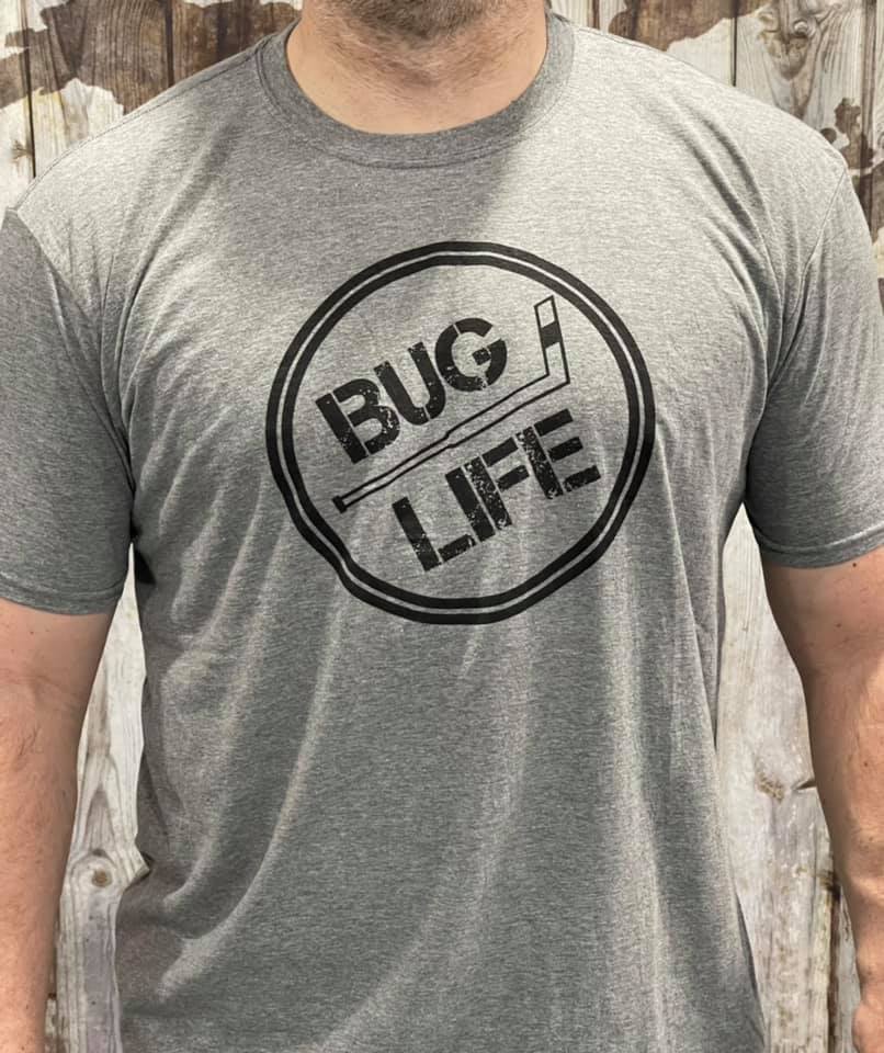 BUG Life T-Shirt Grey - Black Logo