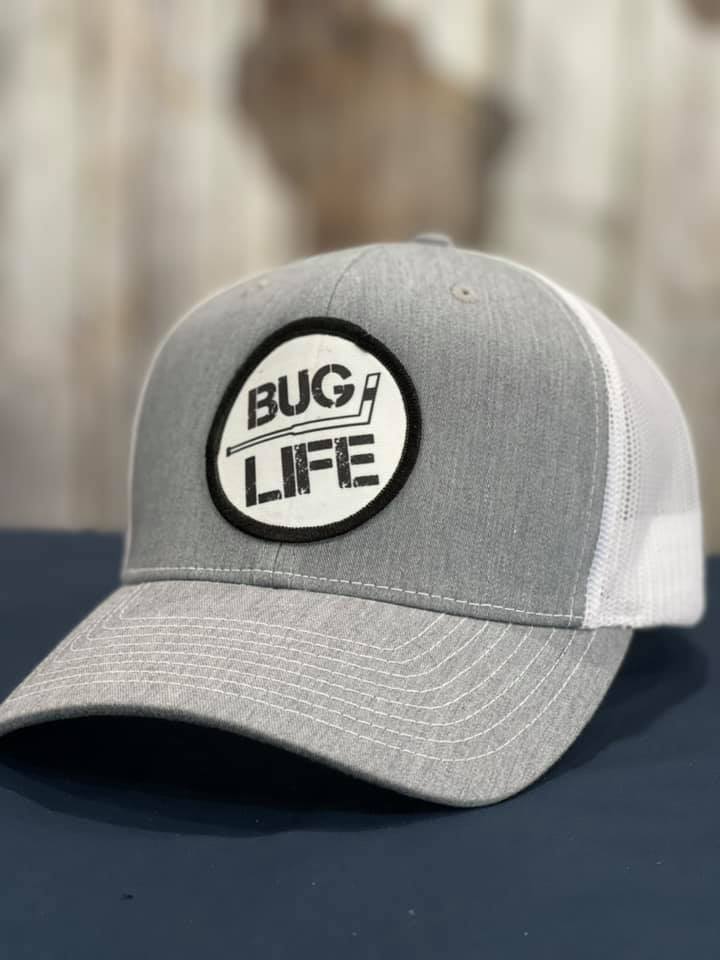 Grey and White BUG Life Hat